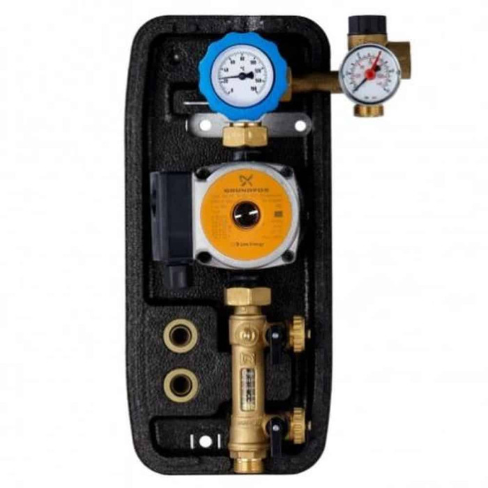 Однолінійна сонячна станція, 3/4″ НР, 6 бар,  2-12 л/хв, GRUNDFOS SOLAR 25-65