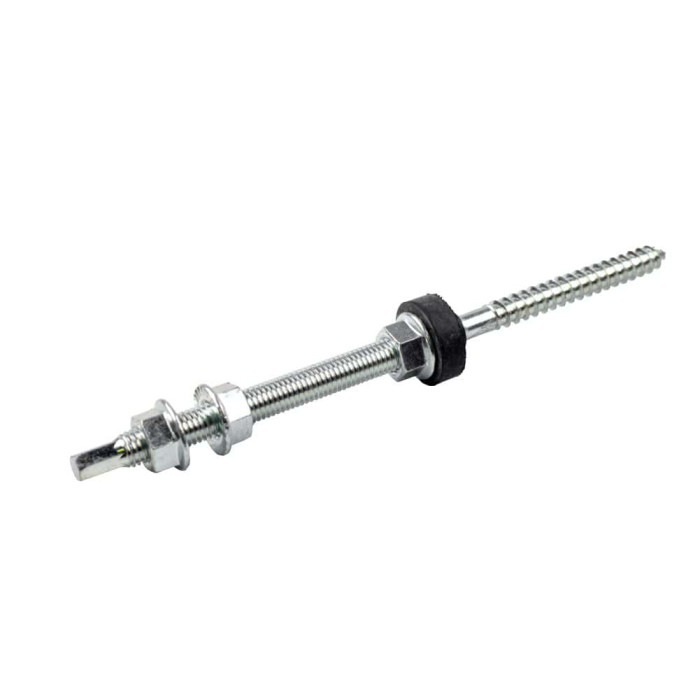 Гвинт-шуруп М10х200 в зборі, нержавіюча сталь