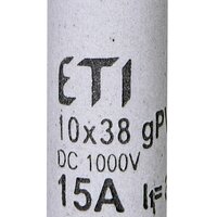 Запобіжник CH 10×38 gPV 15A 1500V (10kA)