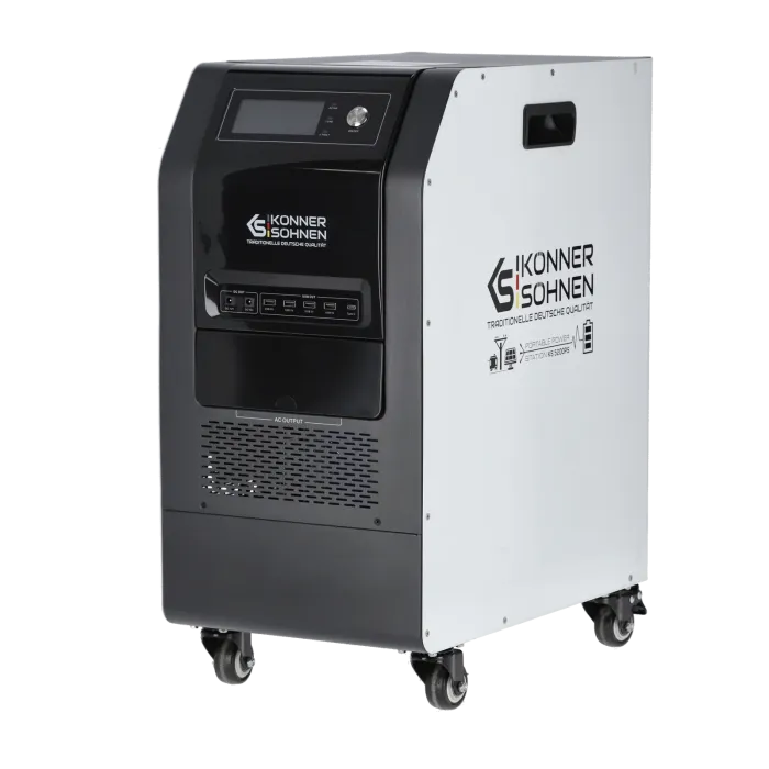 Портативна електростанція 3-в-1 Könner & Söhnen KS 5200PS 5.12 кВт·год LiFePO4 (5200W, чистий синус, MPPT 450V, UPS <10 мс, 48V DC Tandem Power)