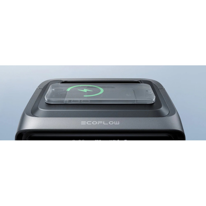 Зарядна станція EcoFlow RIVER 3 MAX Plus Wireless 858Wh — 600W (X-Boost 1200W) з LiFePO4, чистою синусоїдою, Wi‑Fi/BT та бездротовою зарядкою