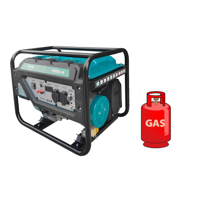 Генератор Газ/бензиновий INVO H3500-G 2.8/3.0 кВт з ручним запуском