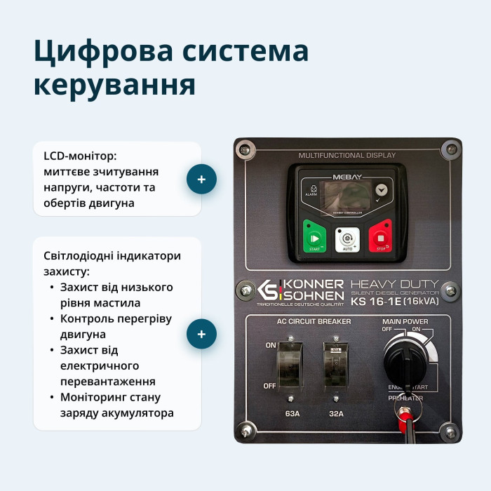 Дизельный генератор KS 16-1E