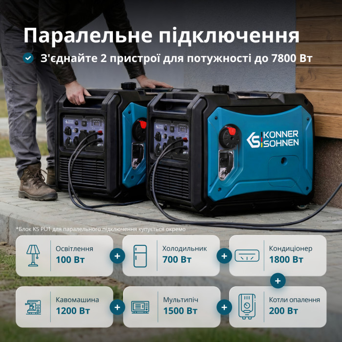 Інверторний генератор KS 4000iE S