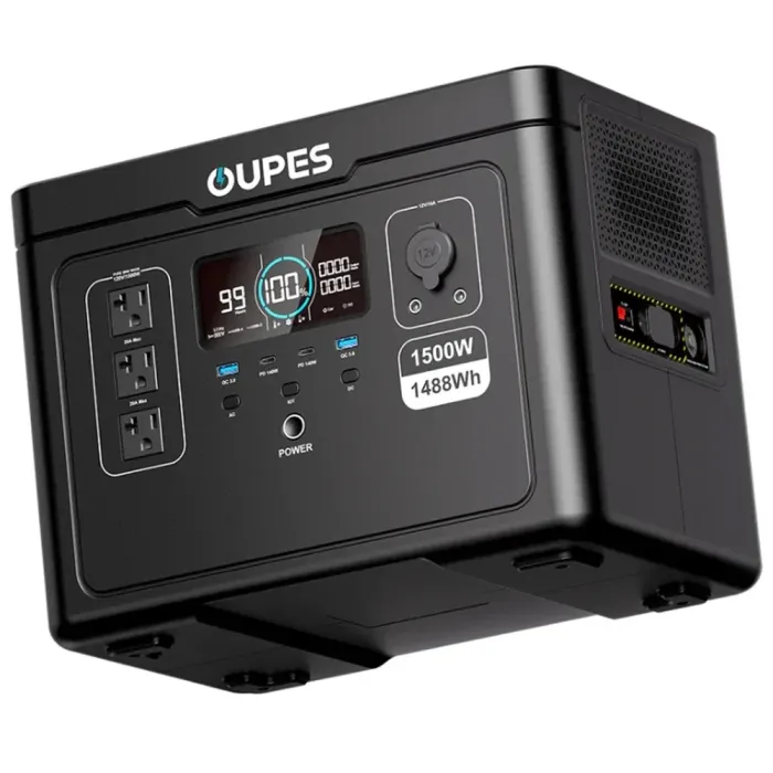 OUPES Exodus1500 — портативна зарядна станція 1500W (пік 3600W), 1488Wh