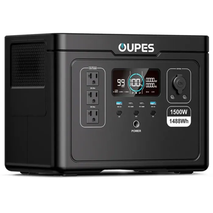 OUPES Exodus1500 — портативна зарядна станція 1500W (пік 3600W), 1488Wh