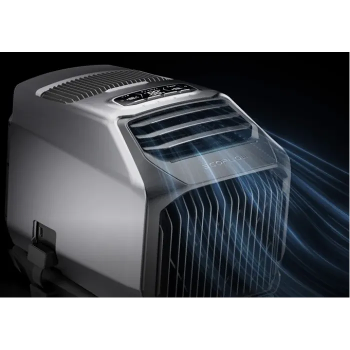 Портативний кондиціонер EcoFlow WAVE 2 (охолодження 5100 BTU / обігрів 6100 BTU) — інверторний, Wi-Fi, R290, IPX4
