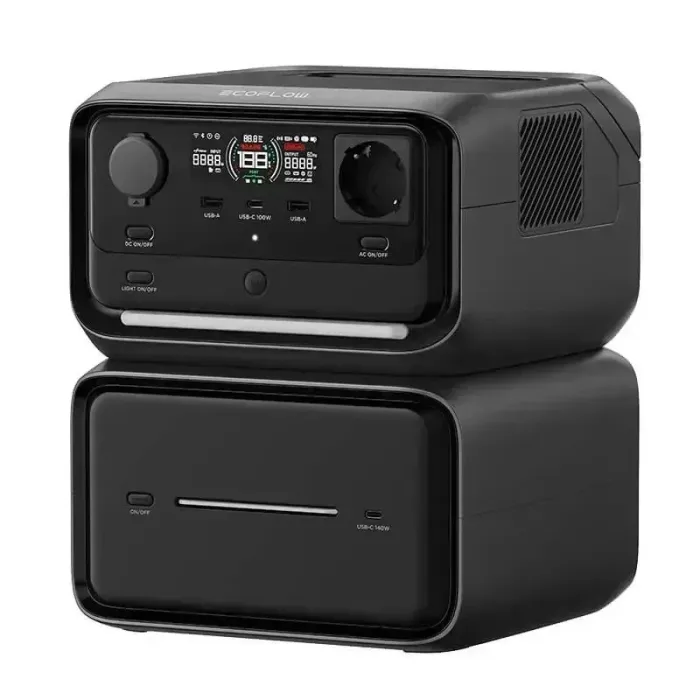 Зарядна станція EcoFlow RIVER 3 Max Plus 858Wh LiFePO4 — 600 W (пік 1200 W), 3×230 В, тиха