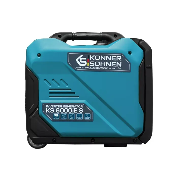 Інверторний генератор Könner & Söhnen KS 6000iE S 5.5 кВт — чиста синусоїда, EcoMode, АВР (ATS), кожух 70 дБ