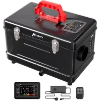 Дизельний економний нагрівач для дому, авто HCALORY Toolbox Compact 2S 8 кВт — 12/24 V + 220–240 V, App, 0.12–0.36 л/год