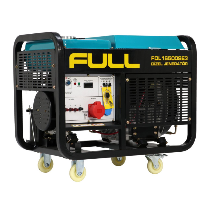 Генератор дизельний трифазний 380В 16,25кВА/15кВт Full FDL16500SE, (msg-generators) Турция