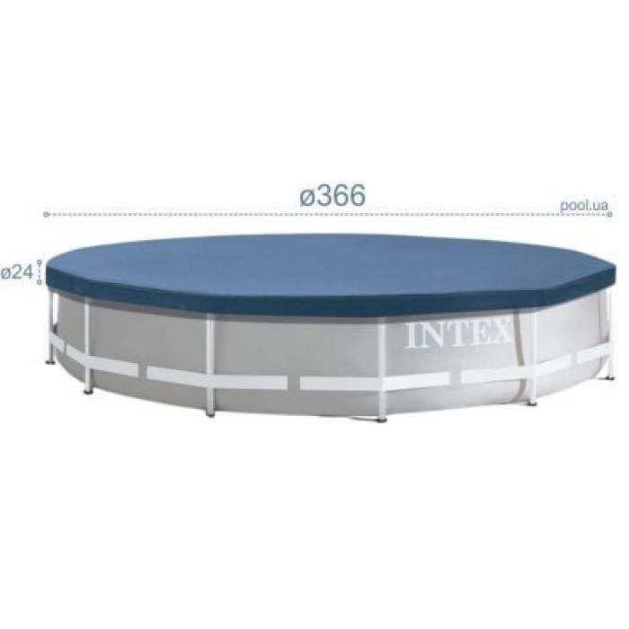 Захисний тент - чохол Intex 28031, Ø 366 см для каркасного басейну