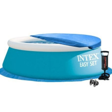 Надувний басейн Intex 28101-2, 183 х 51 см (тент, підстилка, насос)