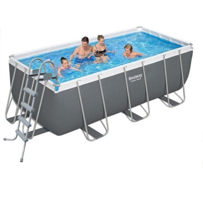 Каркасний басейн Bestway 56456-1, 412 х 201 х 122 см (драбина)