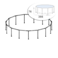 Набір: Каркас для каркасного басейну Intex 10096-01. Розмір 366 x 76 см (Metal Frame)