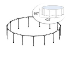Набір: Каркас для каркасного басейну Intex 10088-01. Розмір 427 х 107 см (Prism Frame)