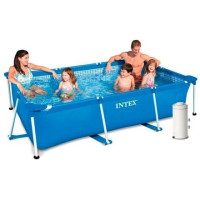 Каркасний басейн Intex 28271-4, 260 х 160 х 65 см (басейн, підстилка, фільтр 2 006 л/год, тент)