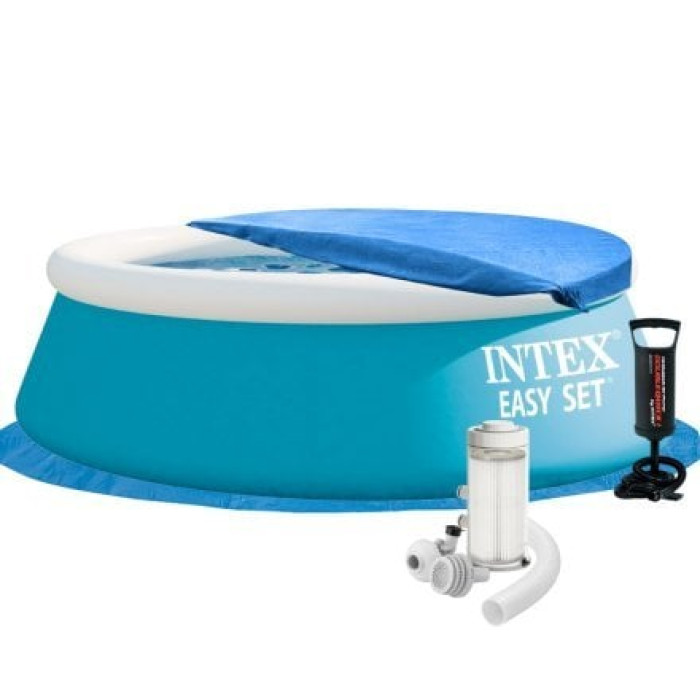 Надувний басейн Intex 28101-3, 183 х 51 см (2 006 л/год, тент, підстилка, насос)