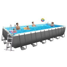 Каркасний басейн Intex 26368-1, 732 х 366 х 132 см (драбина, тент, підстилка, волейбол)