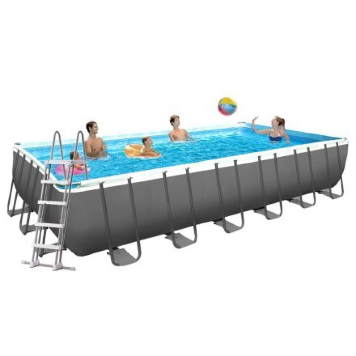 Каркасний басейн Intex 26368-1, 732 х 366 х 132 см (драбина, тент, підстилка, волейбол)