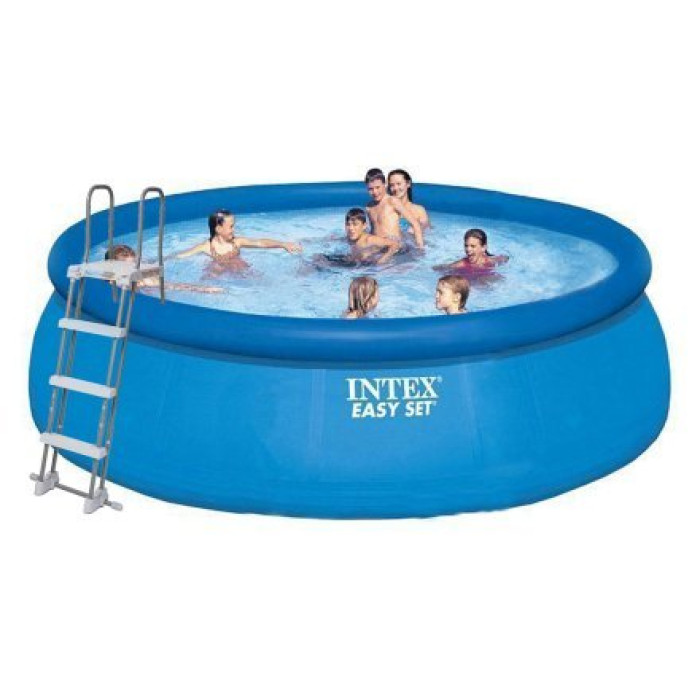 Надувний басейн Intex 26168-1, 457 х 122 см (чаша, драбина, тент, підстилка)