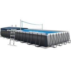 Каркасний басейн Intex 26378-1, 975 х 488 х 132 см (басейн, підстилка, драбина, тент, волейбол)