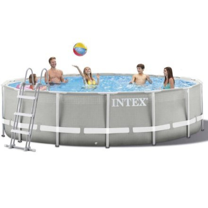Каркасний басейн Intex 26720-4, 427 х 107 см  (басейн, підстилка, драбина, тент)