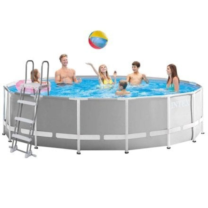 Каркасний басейн Intex 26726-1, 457 x 122 см (тент, підстилка, драбина)
