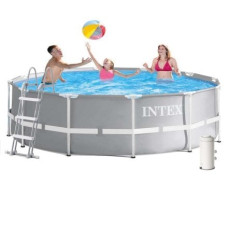 Каркасний басейн Intex 26716-5, 366 x 99 см (басейн, підстилка, драбина, фільтр 2 006 л/год, тент)