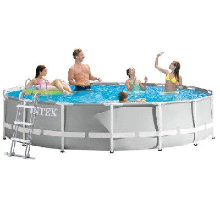 Каркасний басейн Intex 26724-1, 457 х 107 см (драбина, тент, підстилка)