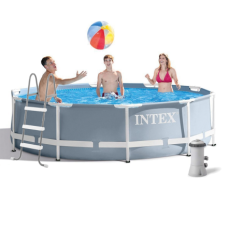 Каркасний басейн Intex 26700-5, 305 x 76 см (каркас, чаша, фільтр 2006 л/год, драбина, тент, підстилка)