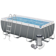 Каркасний басейн Bestway 56456, 412 х 201 х 122 см (басейн, драбина, фільтр 2 006 л/год)