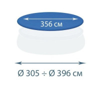 Захисний тент - чохол InPool 33031-1, Ø 366, Ø 396 см для надувного басейну