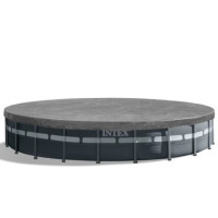 Захисний тент - чохол InPool 33039,  Ø 732 см для каркасного басейну