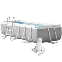 Каркасний басейн Intex 26784, 300 х 175 х 80 см, (басейн, драбина, фільтр 2 006 л/год)