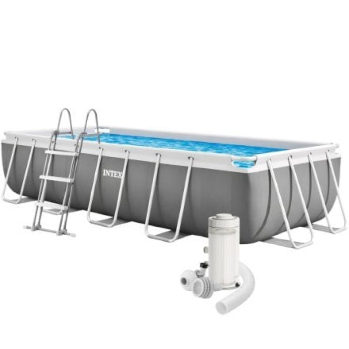 Каркасний басейн Intex 26788, 400 x 200 x 100 см (басейн, драбина, фільтр 2 006 л/год)