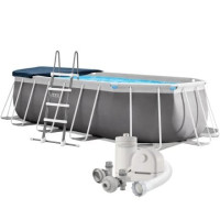 Каркасний басейн Intex 26796, 503 x 274 x 122 см (басейн, підстилка, драбина, фільтр 5 678 л/год, тент)