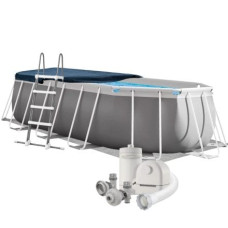 Каркасний басейн Intex 26798, 610 x 305 x 122 см (басейн, підстилка, драбина, фільтр 5 678 л/год, тент)