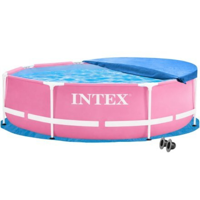 Каркасный бассейн Intex 28290-3в1, 244 х 76 см (басейн, підстилка, тент)