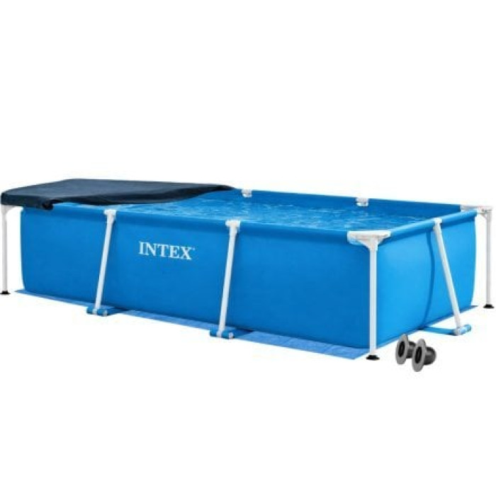 Каркасный бассейн Intex 28272-3в1, 300 х 200 х 75 см (басейн, підстилка, тент)