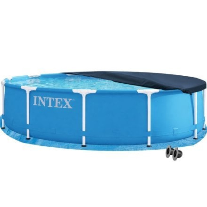 Каркасний басейн Intex 28210-3в1, 366 х 76 см (басейн, підстилка, тент)