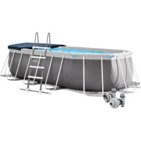 Каркасний басейн Intex 26796-4в1, 503 x 274 x 122 см (басейн, підстилка, драбина, тент)
