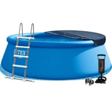 Надувний басейн Intex 26168-5в1, 457 х 122 см (басейн, підстилка, насос, драбина, тент)