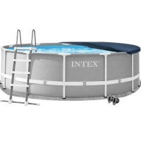 Каркасный бассейн Intex 26726-4в1 457 x 122 см (басейн, підстилка, драбина, тент)