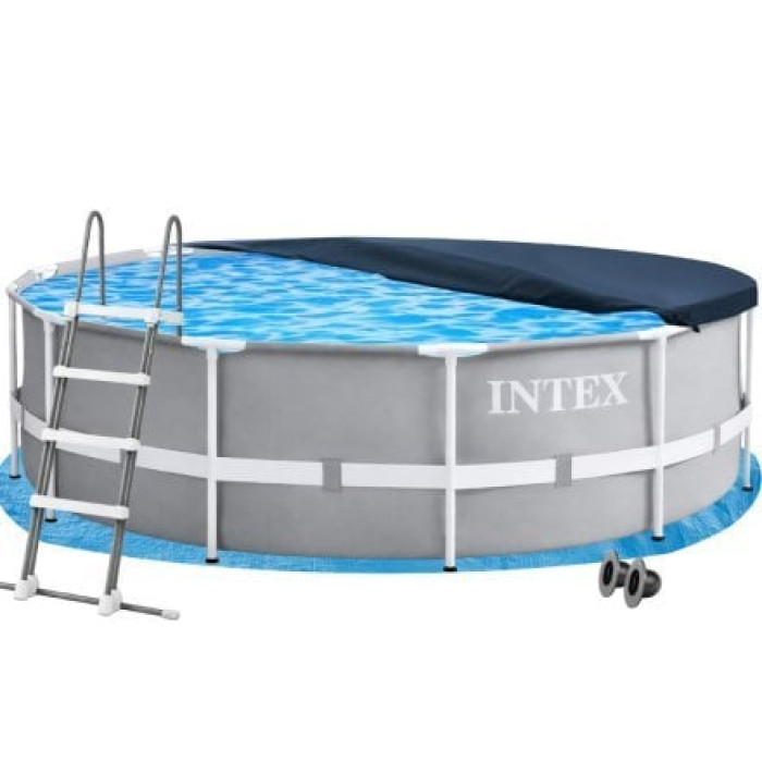Каркасний басейн Intex 26718FR-4в1, 366 х 122 см (басейн, підстилка, драбина, тент)