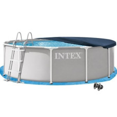 Каркасний басейн Intex 26716-4в1, 366 х 99 см (басейн, підстилка, драбина, тент)