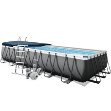 Каркасний басейн Intex 26368-4, 732 х 366 х 132 см (басейн, підстилка, драбина, тент)