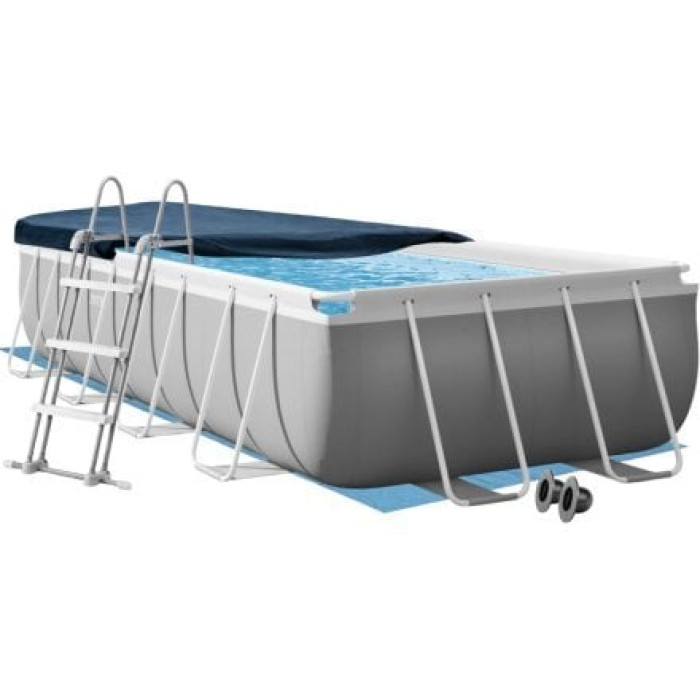 Каркасний басейн Intex 26792-4в1 (26356), 488 х 244 х 107 см (басейн, підстилка, драбина, тент)