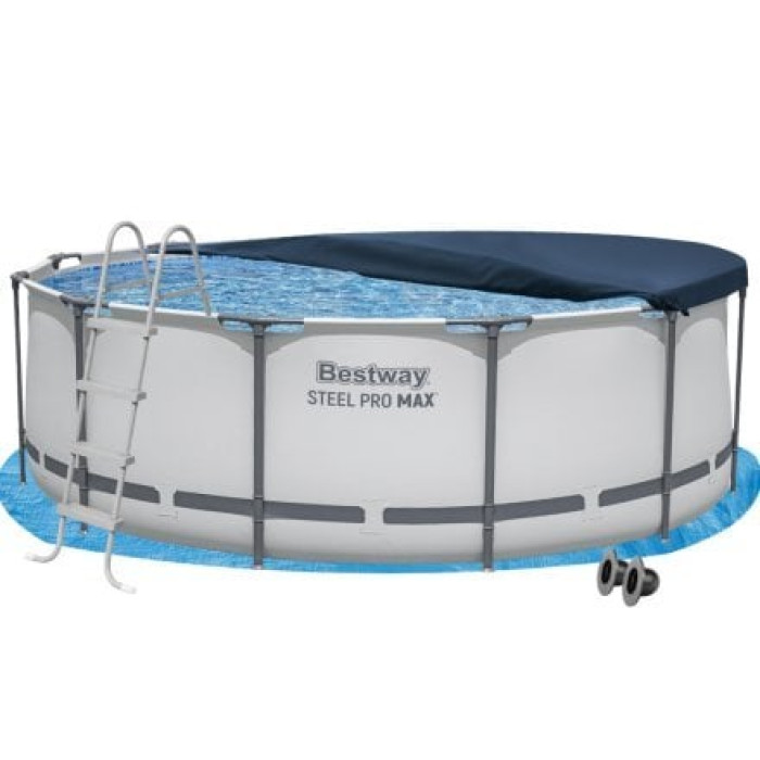 Каркасний басейн Bestway 56420-4в1, 366 х 122 см (басейн, підстилка, драбина, тент)