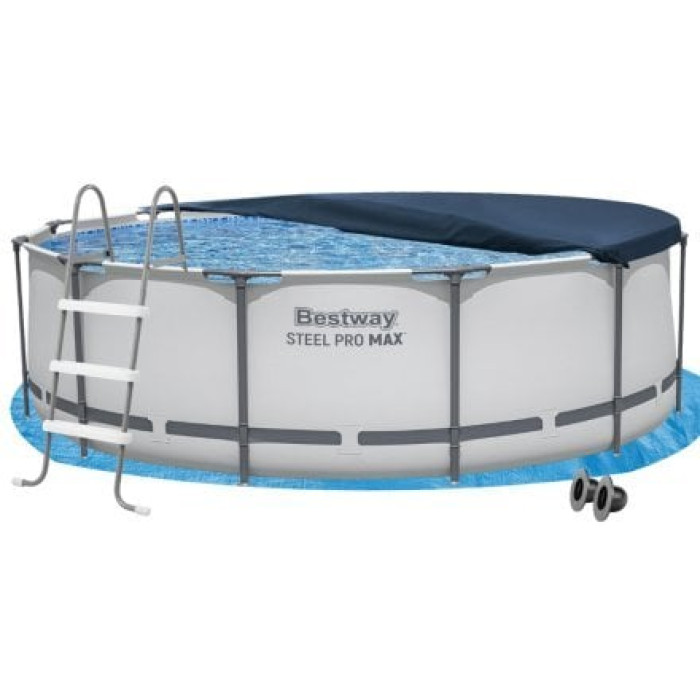 Каркасний басейн Bestway 56260-4в1, 366 х 100 см (басейн, підстилка, драбина, тент)